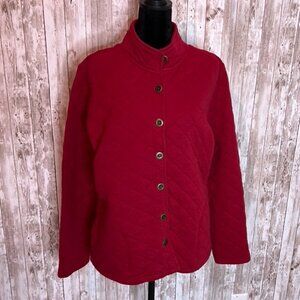 Christopher & Banks Red Quilted Jacket size XL